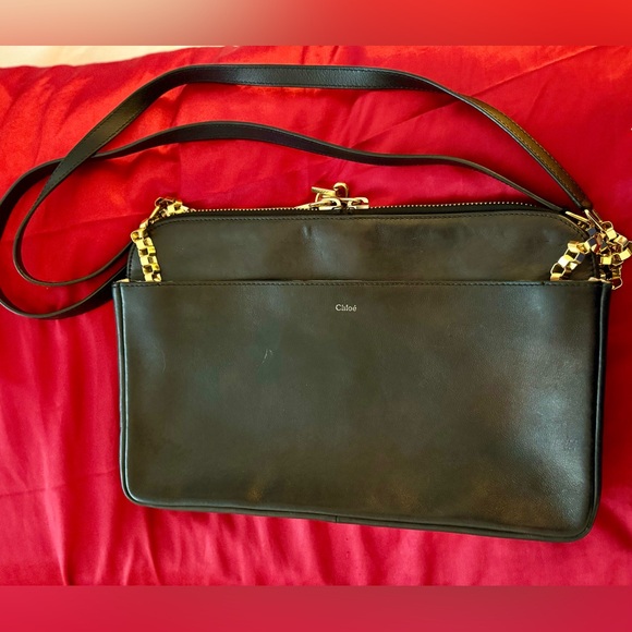 Black Lucy Leather Shoulder Bag - Picture 9 of 10